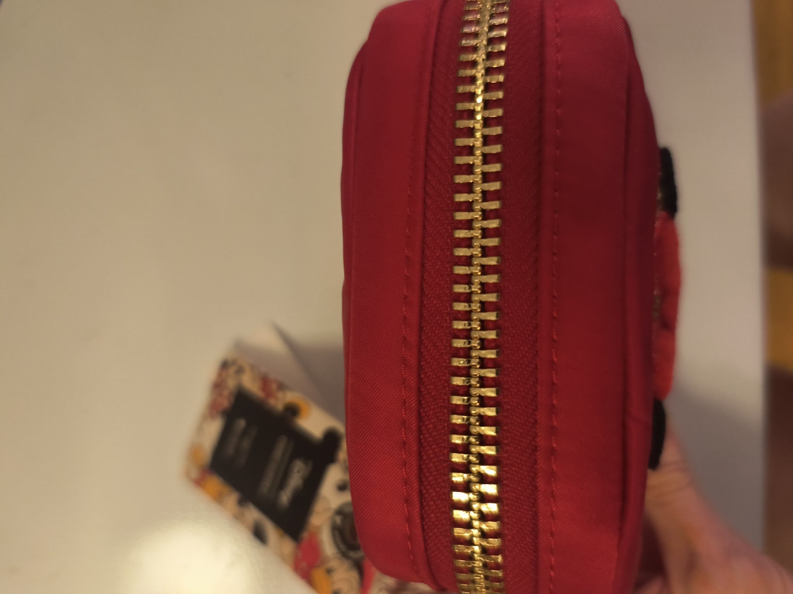 STONEY CLOVER Disney Minnie Mouse Red Cosmetic Mini Travel Zip Pouch Bag NWT