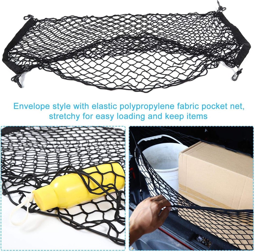 40 x 18-inch Universal Mesh Envelope Trunk Cargo Elastic Mesh