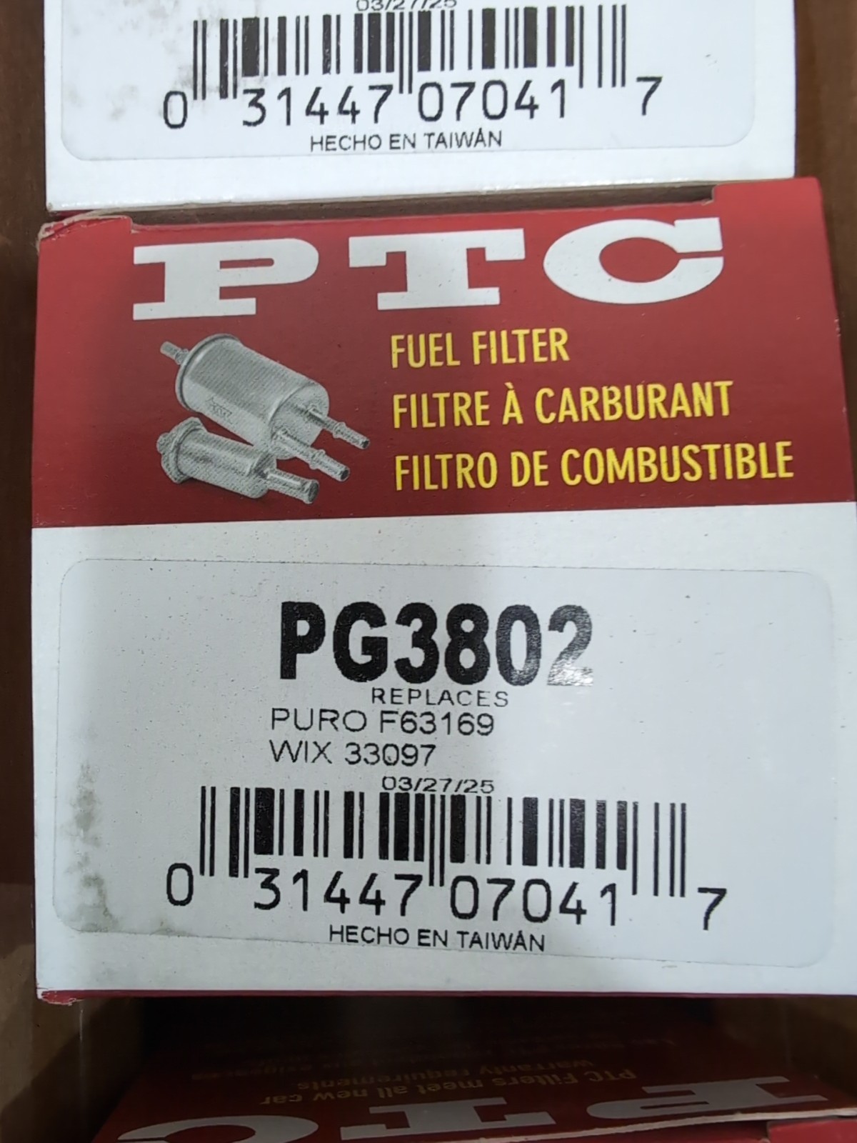 Fuel Filter PTC PG3802 33097 F63169
