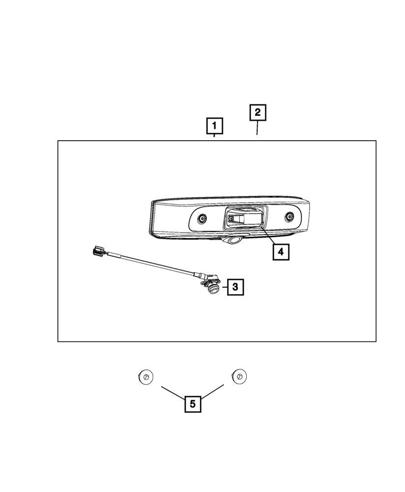 Genuine Mopar Rear View Camera 68417057AA