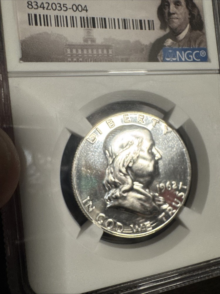 1962 Franklin Silver Half Dollar - NGC PF69