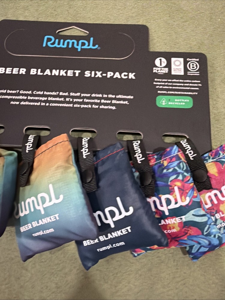 Rumpl Beer blanket / Bevy Sack Six Pack NEW