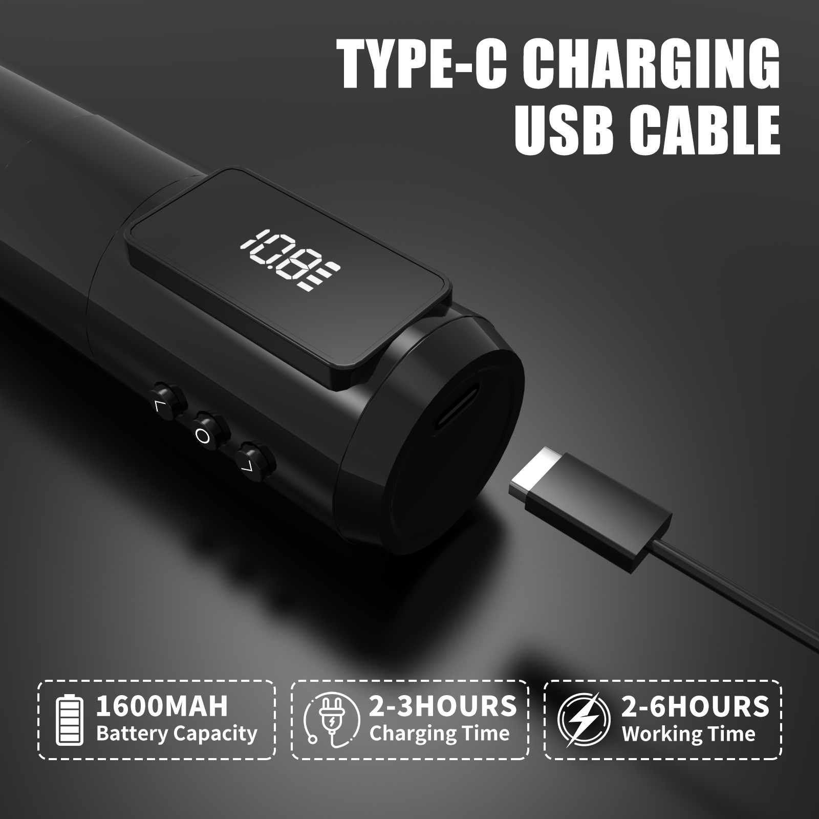 YILONG Wireless Tattoo Machine Kit Tattoo Pen with Ink Needle Paper Gel Soap