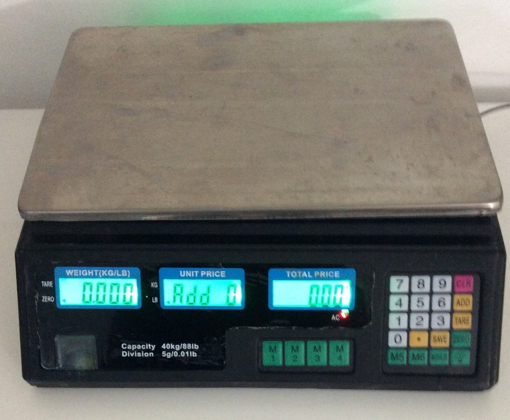 Electronic Digital Scale Maximum Weight 40 Kg