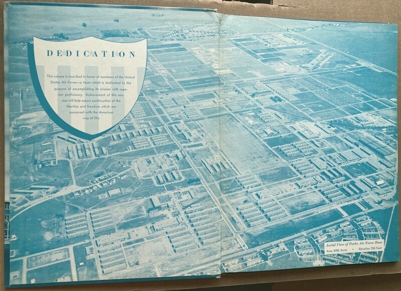 Parks Air Force Base 1955 Yearbook Dublin CA Flights 231 thru 238 Basic Training