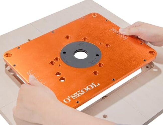 Router Table Insert Plate Template Kit – Includes MDF Routing Template,
