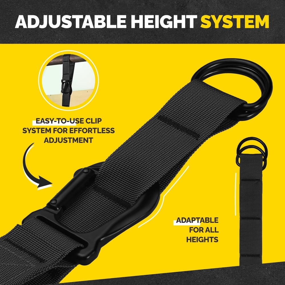 Pull Up Assistance Bands Set - 4 Heavy-Duty Pull Up Bands, Height Adjustable ...