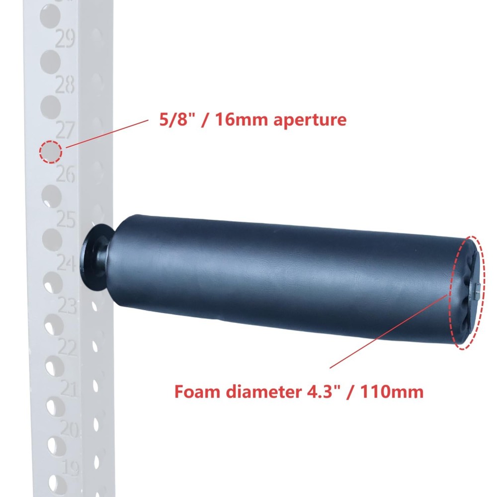 Single Leg Squat Roller/Nordic Hamstring Curl for Squat Rack Power Rack Attac...