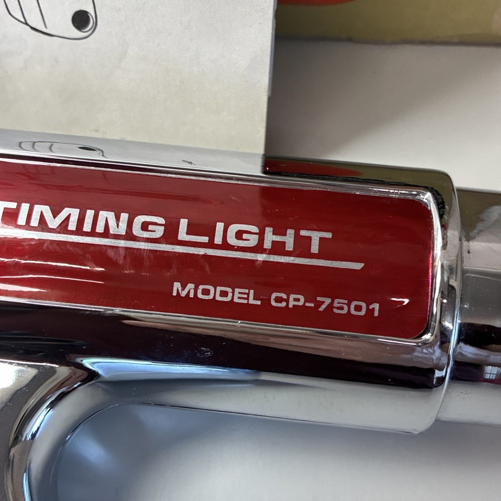 Sun Inductive Timing Light Model CP-7501 Engine Timing Light Box Manual Untested