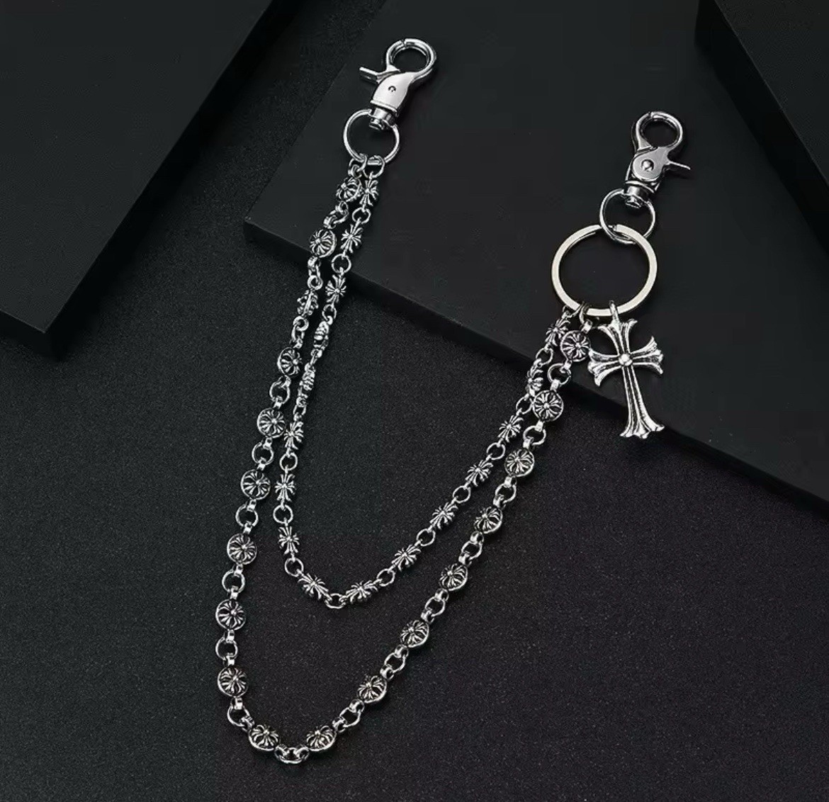 Cross Wallet/Pants Chain Chrome Hearts style Y2K 45CM