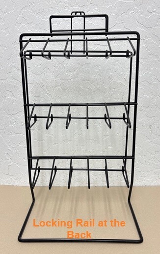 Multiply Functional Counter Display Rack/Stand (Black) for Key Chains