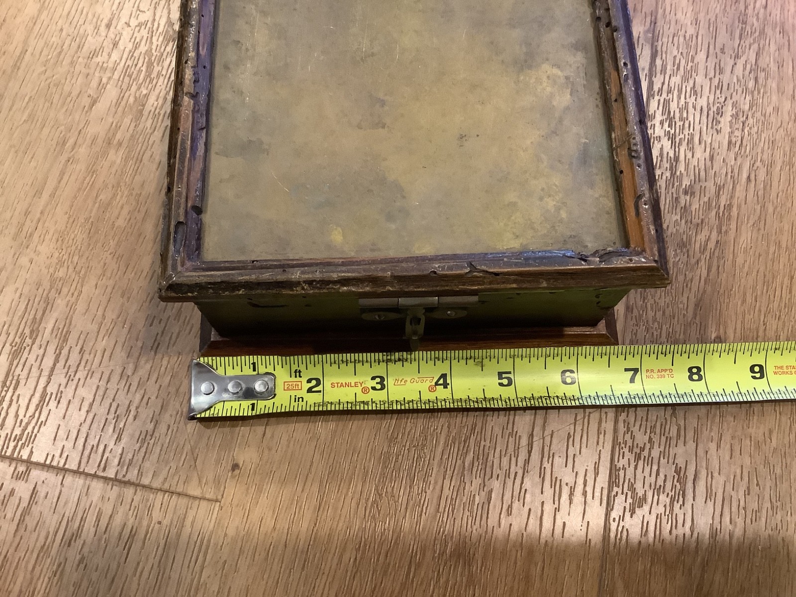 Antique Copper Brass Medicine Inhaler, Wooden Case