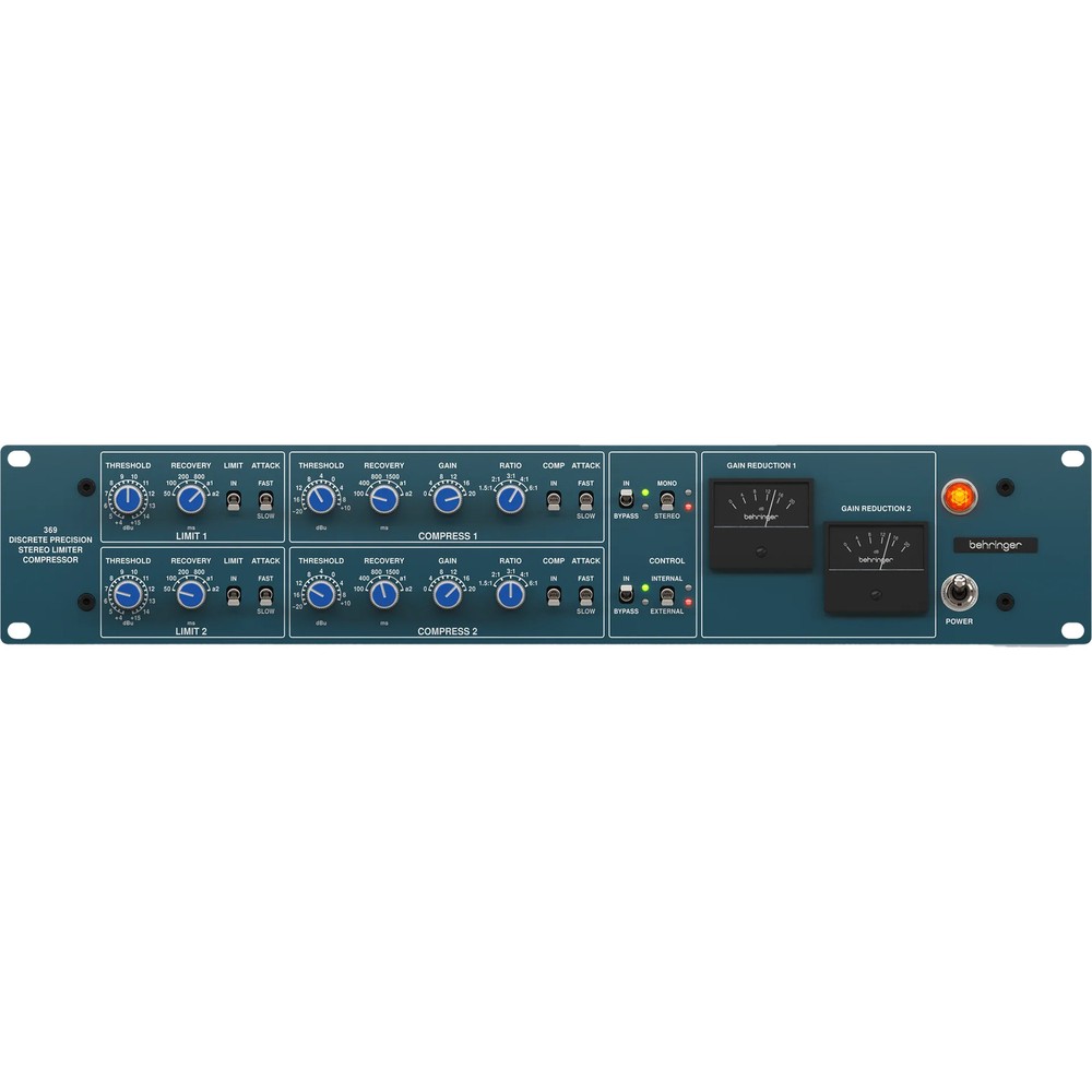 Behringer 369 Classic 2-Channel Precision Stereo Compressor and Limiter