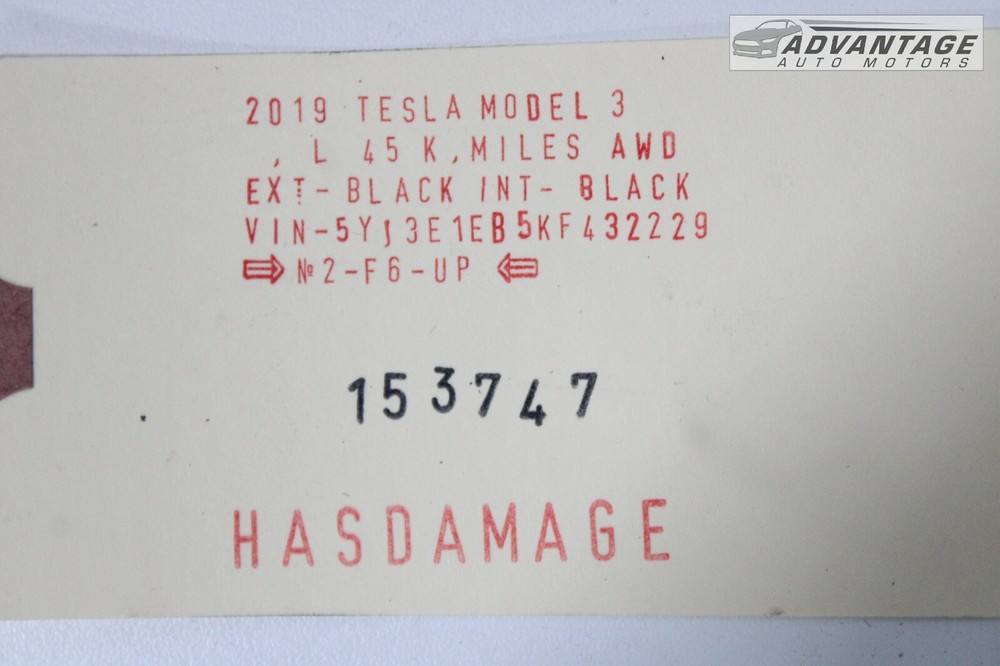 2017-2022 TESLA 3 FRONT ELECTRICAL SYSTEM CONTROL MODULE W/ WIRING HARNESS OEM