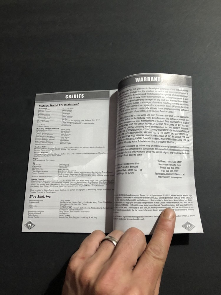 Slugfest 2006 Xbox Manual Only