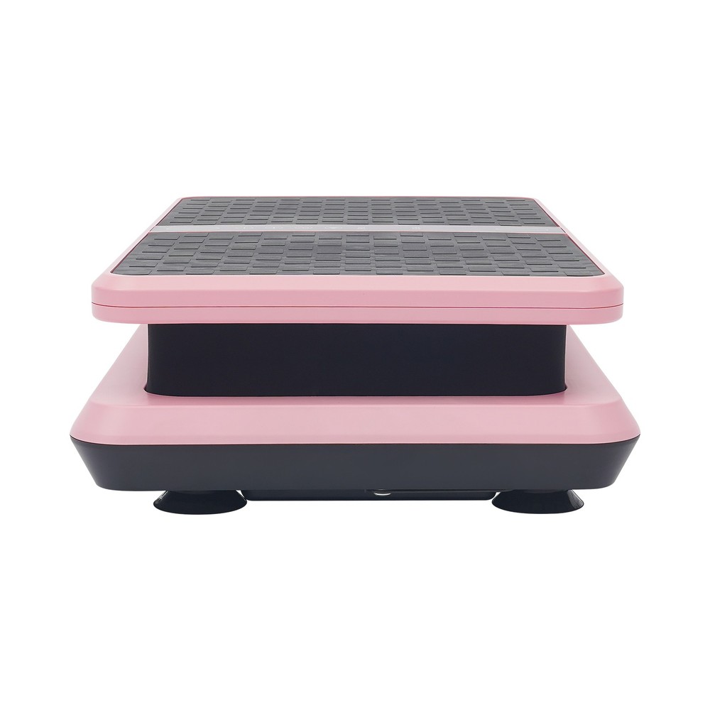 Vibration Plate Exercise Machine 200W 330LBS UK Plug Pink with Remote & Bands