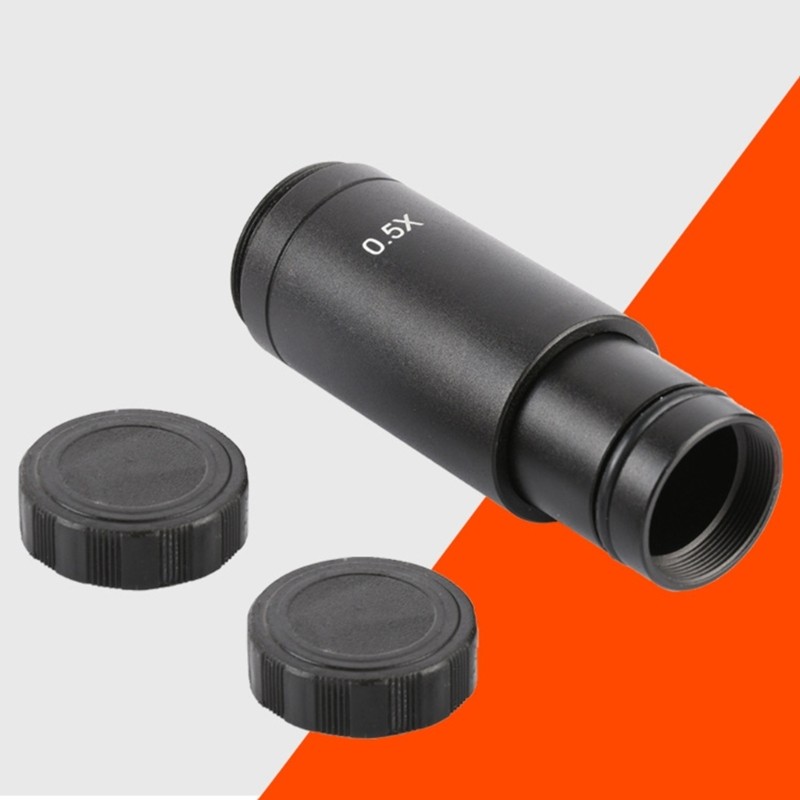 Focusable-Microscope Eyepiece C Mount Adapter Lens For Video Microscope Camera