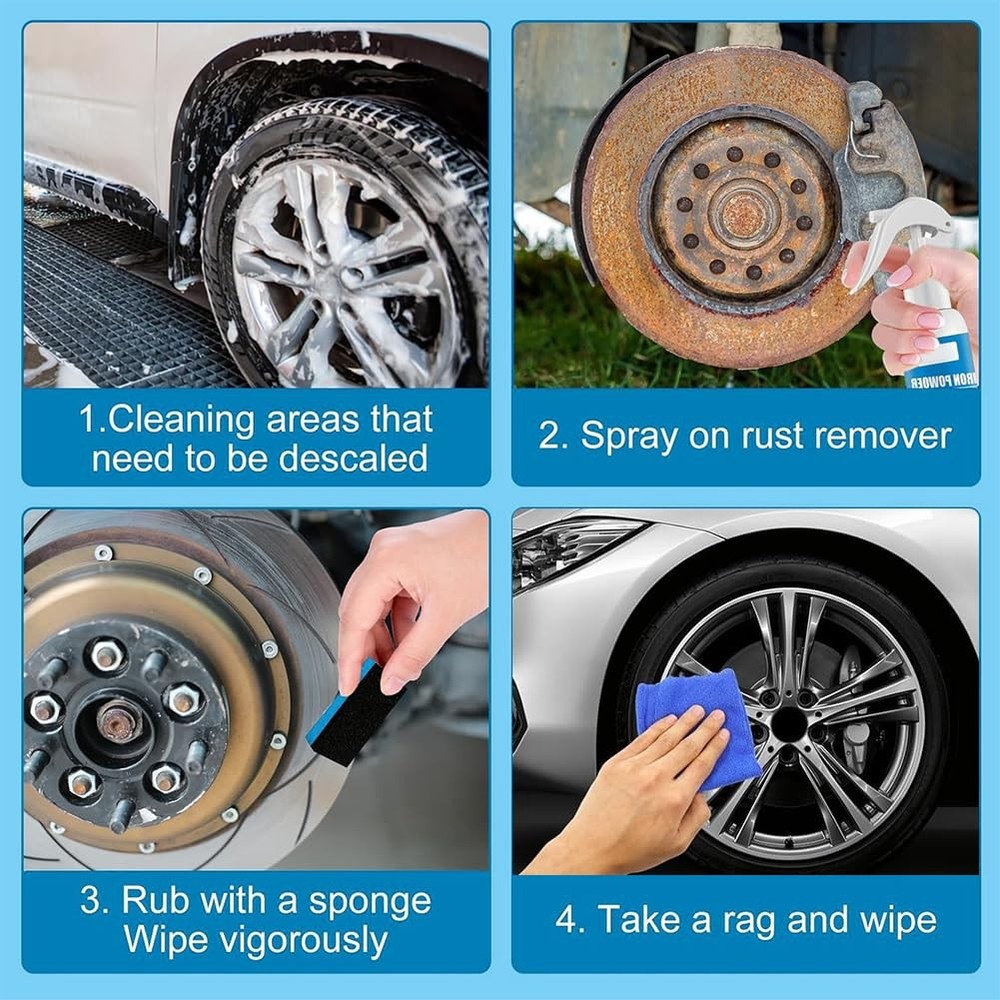 Rust Converter Spray, Rust Remover Sprayer Rust Remover Cleaning Spray Iro...