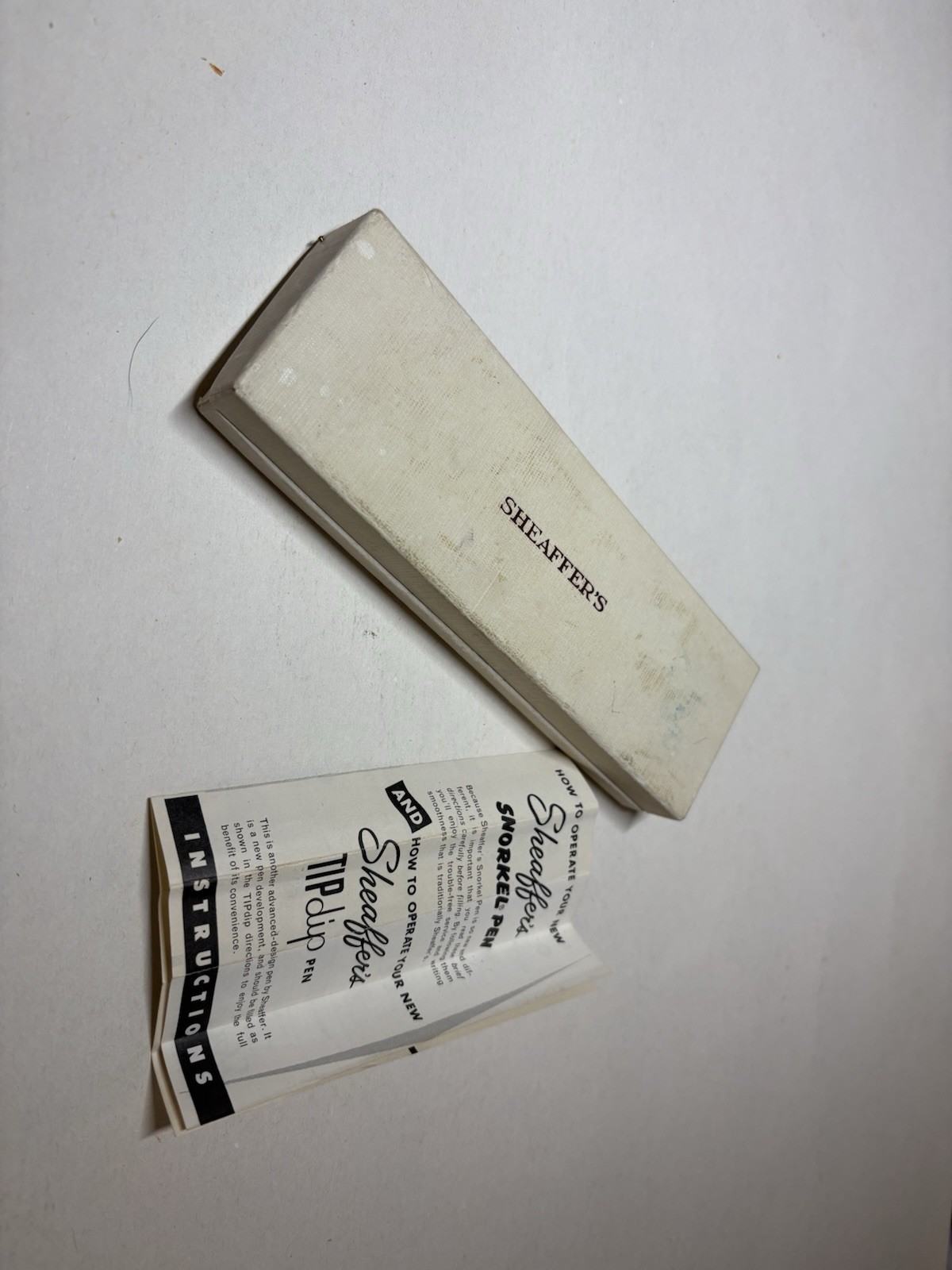 Vintage Sheaffer's Snorkel Fountain Pen & Pencil Set 14 Kt Gold Nib