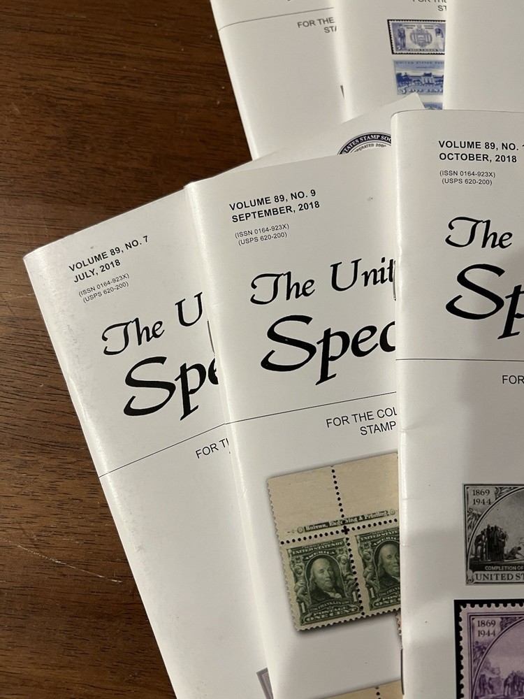 THE UNITED STATES SPECIALIST - VOL. 89. Missing Volume 8. 2018
