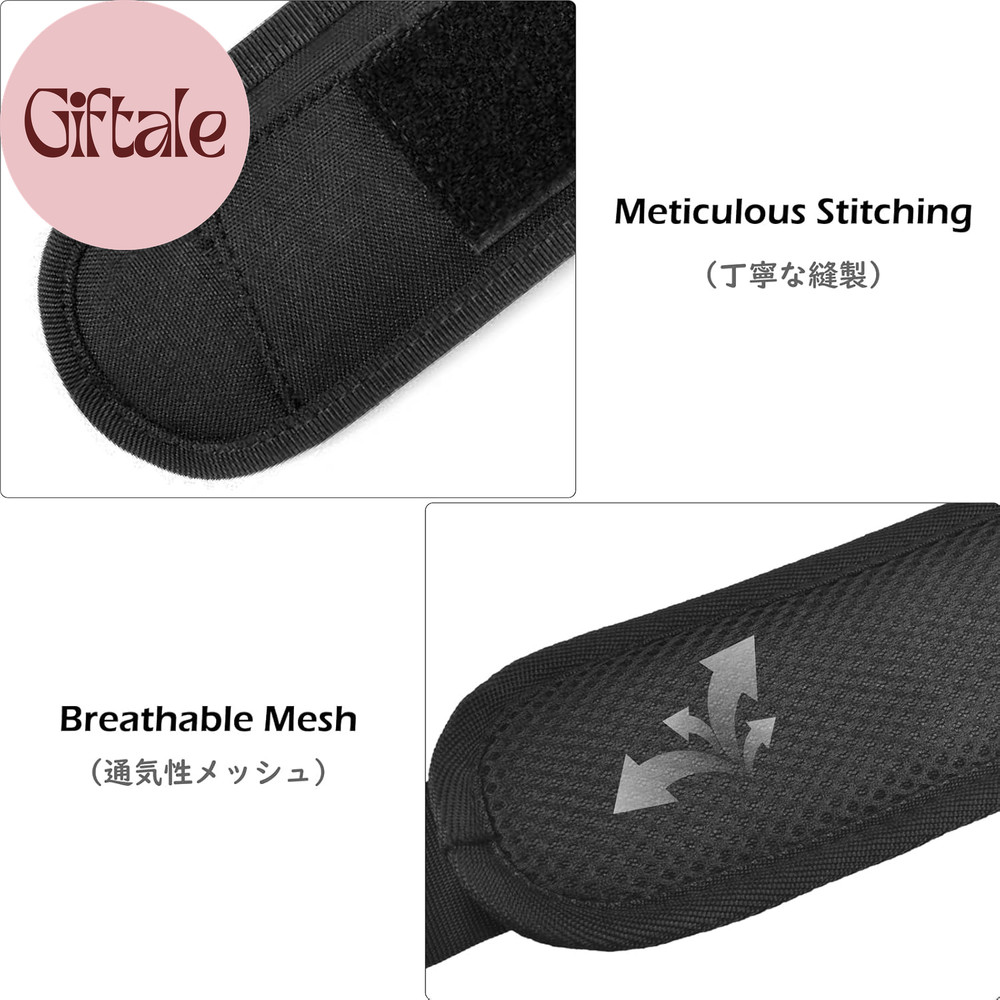 Bag Shoulder Strap Replacement Adjustable Strap with Padded Metal Hooks for Cros