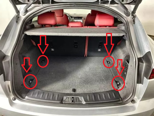 Rear Trunk Floor Style Organizer Mesh Web Cargo Net for JAGUAR E-PACE 2018-2023