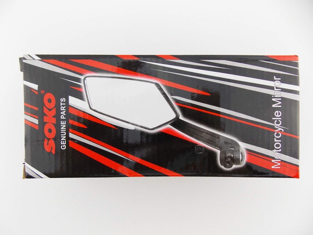 SUZUKI BOULEVARD C50 05-15 CHROME RECTANGULAR SOKO REAR VIEW MIRRORS