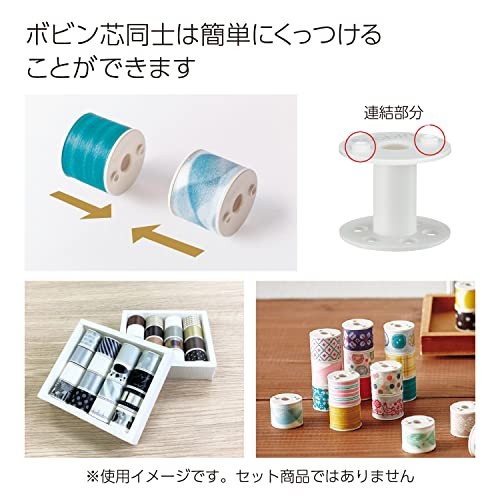 Kokuyo Bobbin Set White T-B1015WX2SET