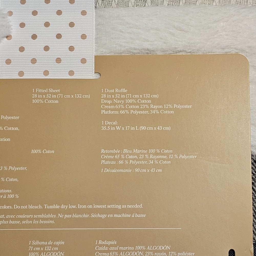Ever & Ever 4 Piece Crib Bedding Set- Bear Picnic