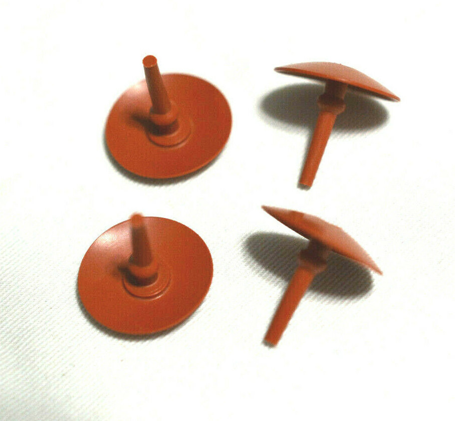 (4) Accelerator Pump Check Valves Red Umbrella Pull Through Style Fits: Holley