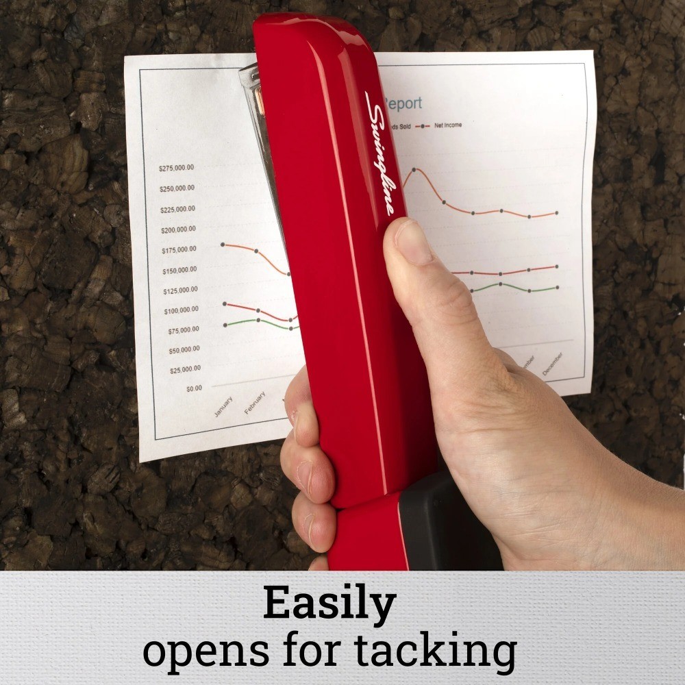 Full Size Desktop Stapler for 30 Sheets Rio Red Office Stapler