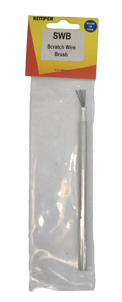 Kemper Tools Scratch Wire Brush 5-1/2" Handle Silver SWB Tool Genuine OEM