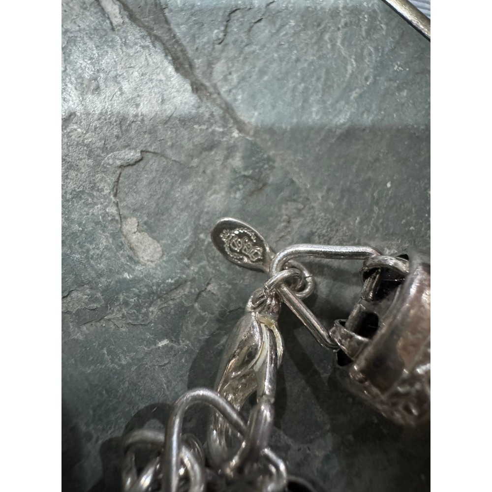Premier Designs silver tone statement necklace
