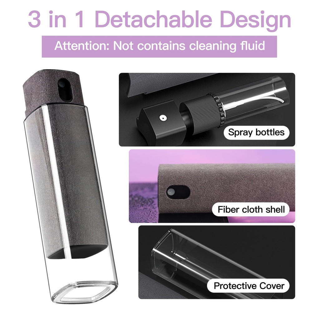 2-Pack Touchscreen Cleaner Kit – Spray & Microfiber for Phone, Tablet, Car