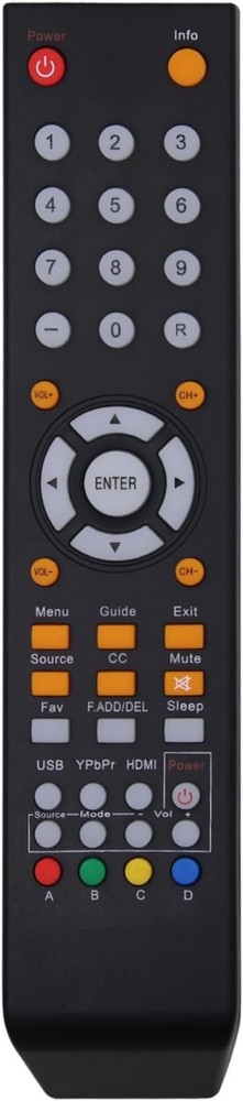Universal Sceptre Remote Control Replacement for All US 505BV, black