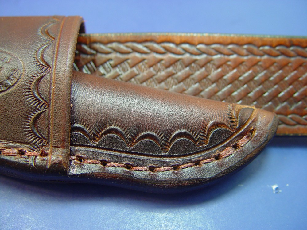 Custom Leather Crossdraw Sheath for ANZA TW-FE