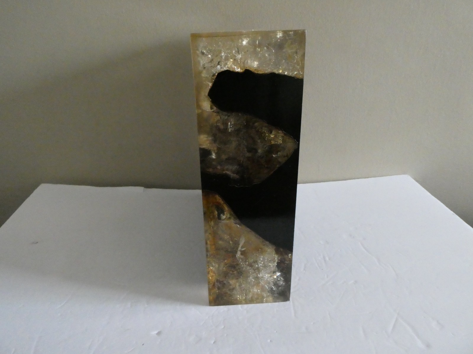 Andrianna Shamaris Cracked Resin Slab Collection 12x12x4 inches