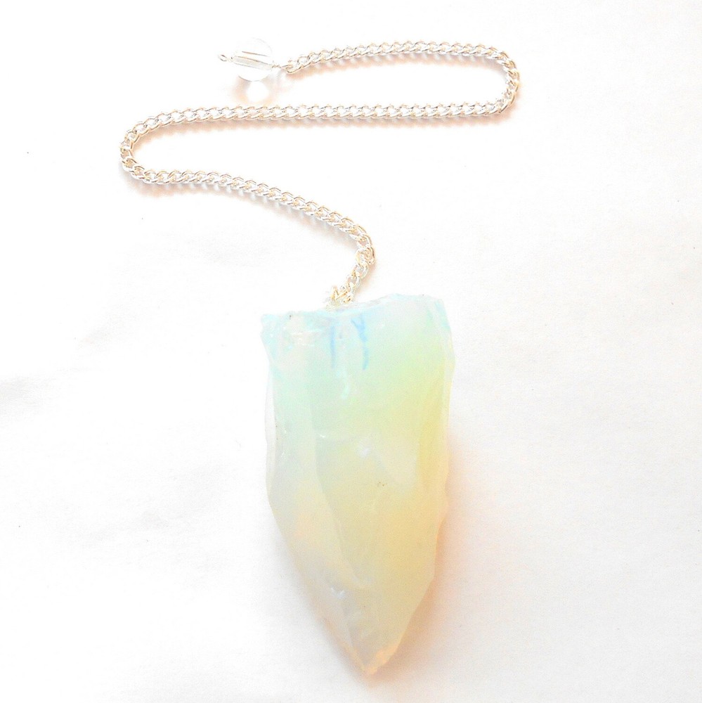 Raw Opalite Crystal Pendulum for Divination and Dowsing