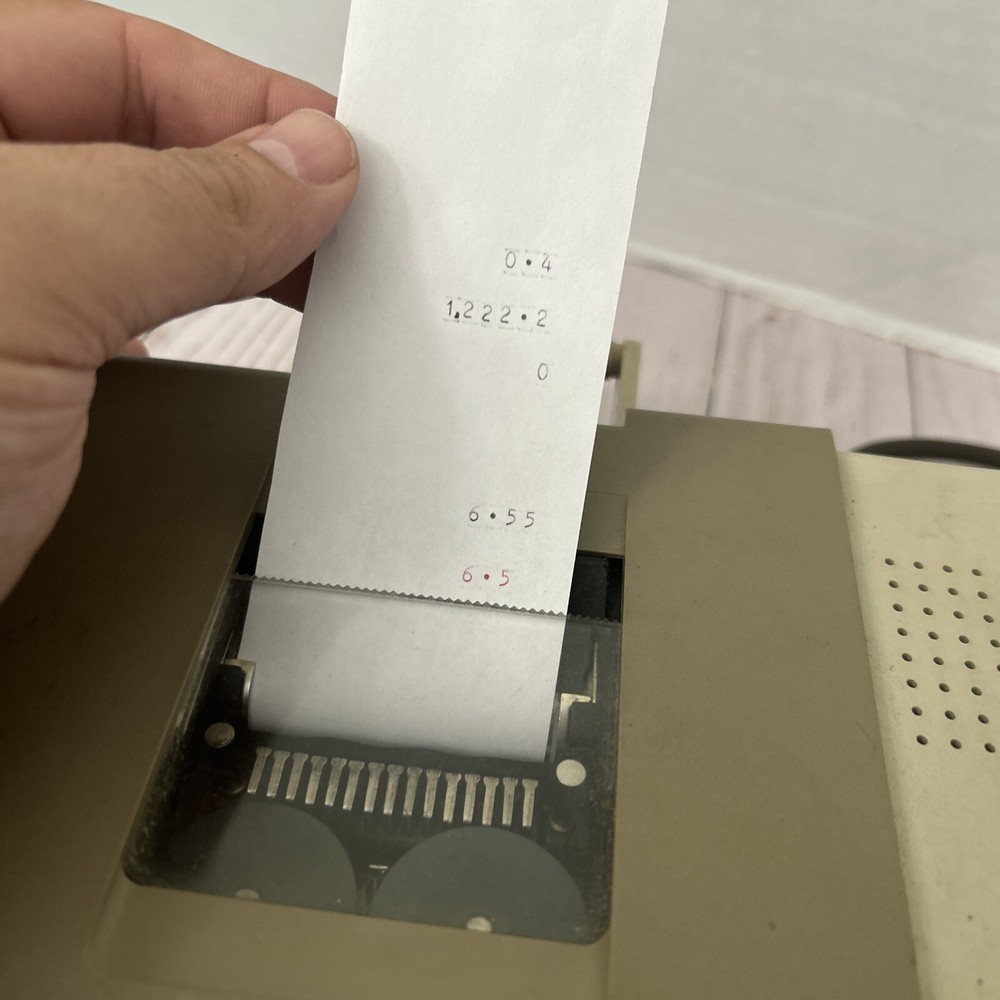 Vintage APF Mark 210 Adding Machine - Tested & Working - With Dust Cover