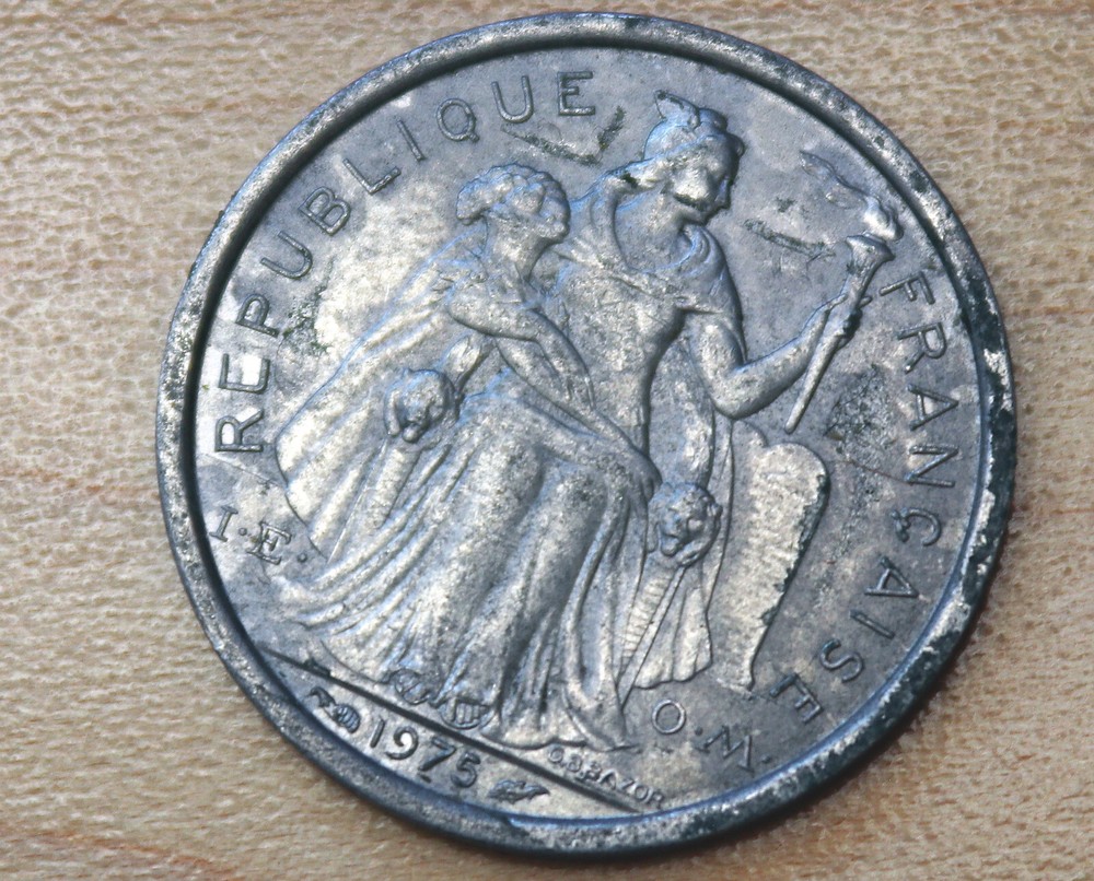 1975 French Polynesia 1 Franc