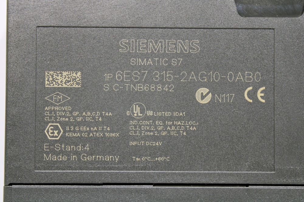 Siemens 6ES7315-2AG10-0AB0 CPU