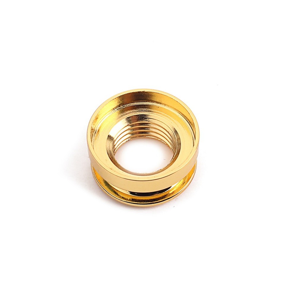 3 Pcs Guitar Strap Jack Endpin Adaptor Acoustic Button Gold Replacement
