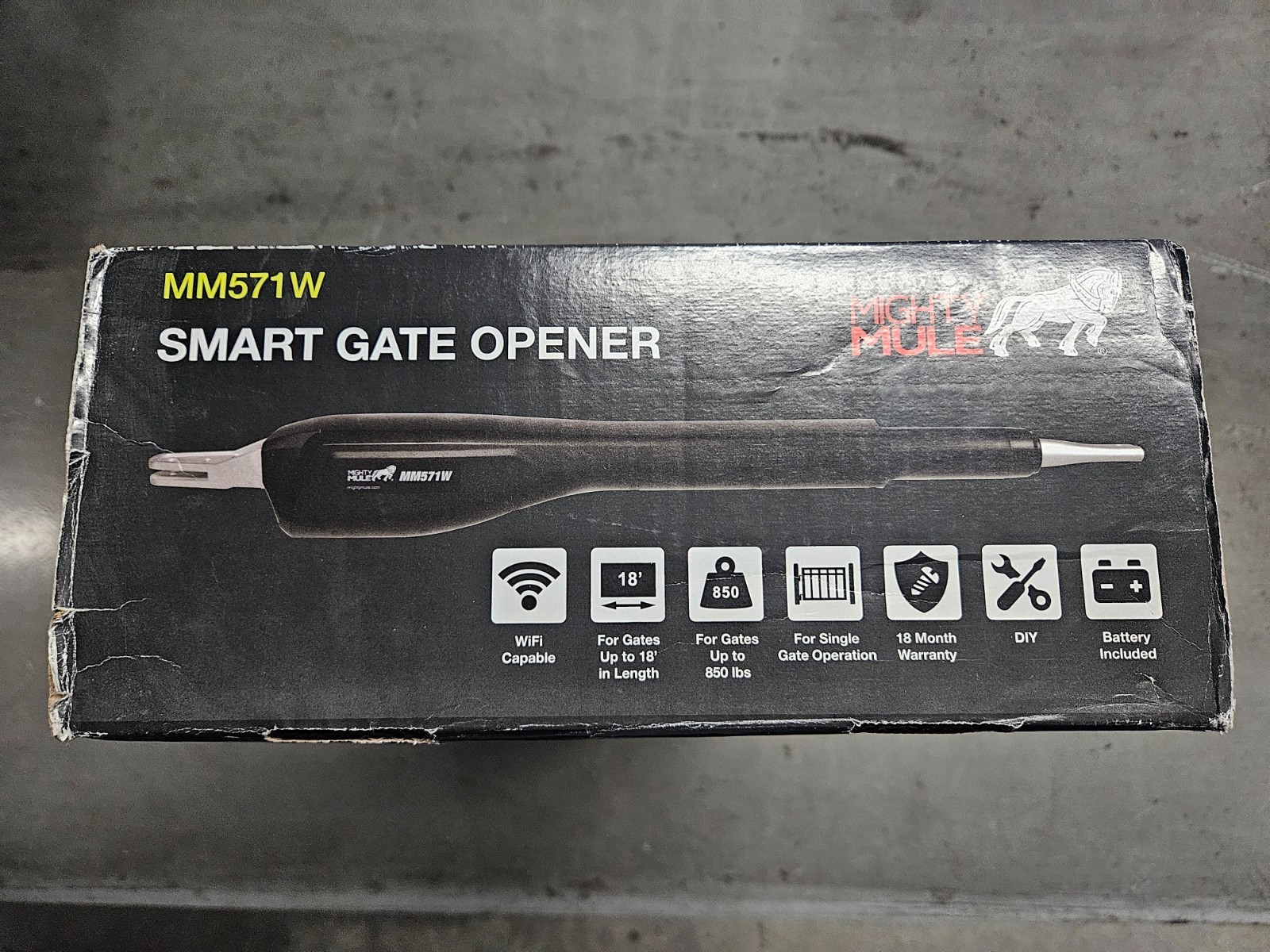 Brand NEW Mighty Mule MM571W Heavy Duty Single Swing Automatic Gate Opener