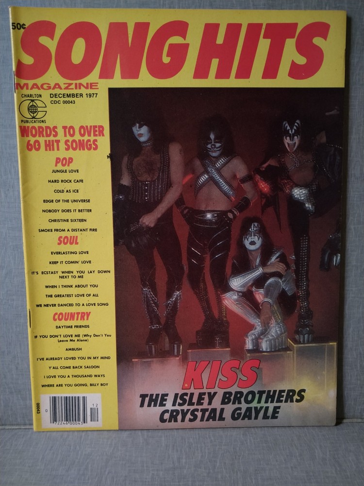 KISS Song Hits Magazine 1977 Nice!