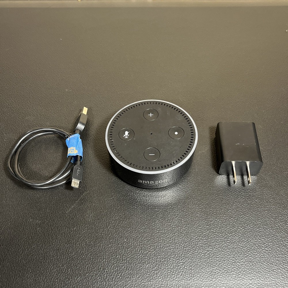 Amazon Dot 2nd Generation Smart Speaker Model RS03QR With Power Adapter