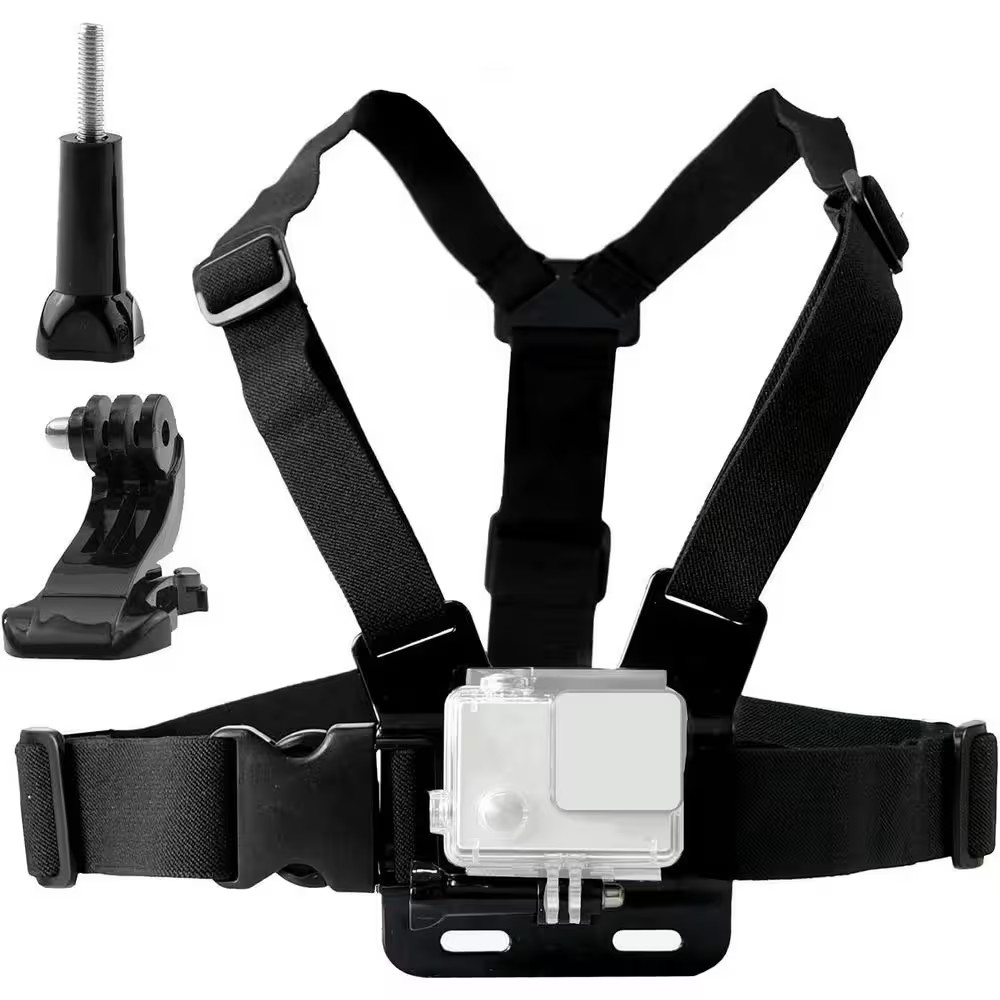 Adjustable Chest Strap with J-Hook for Action Cams