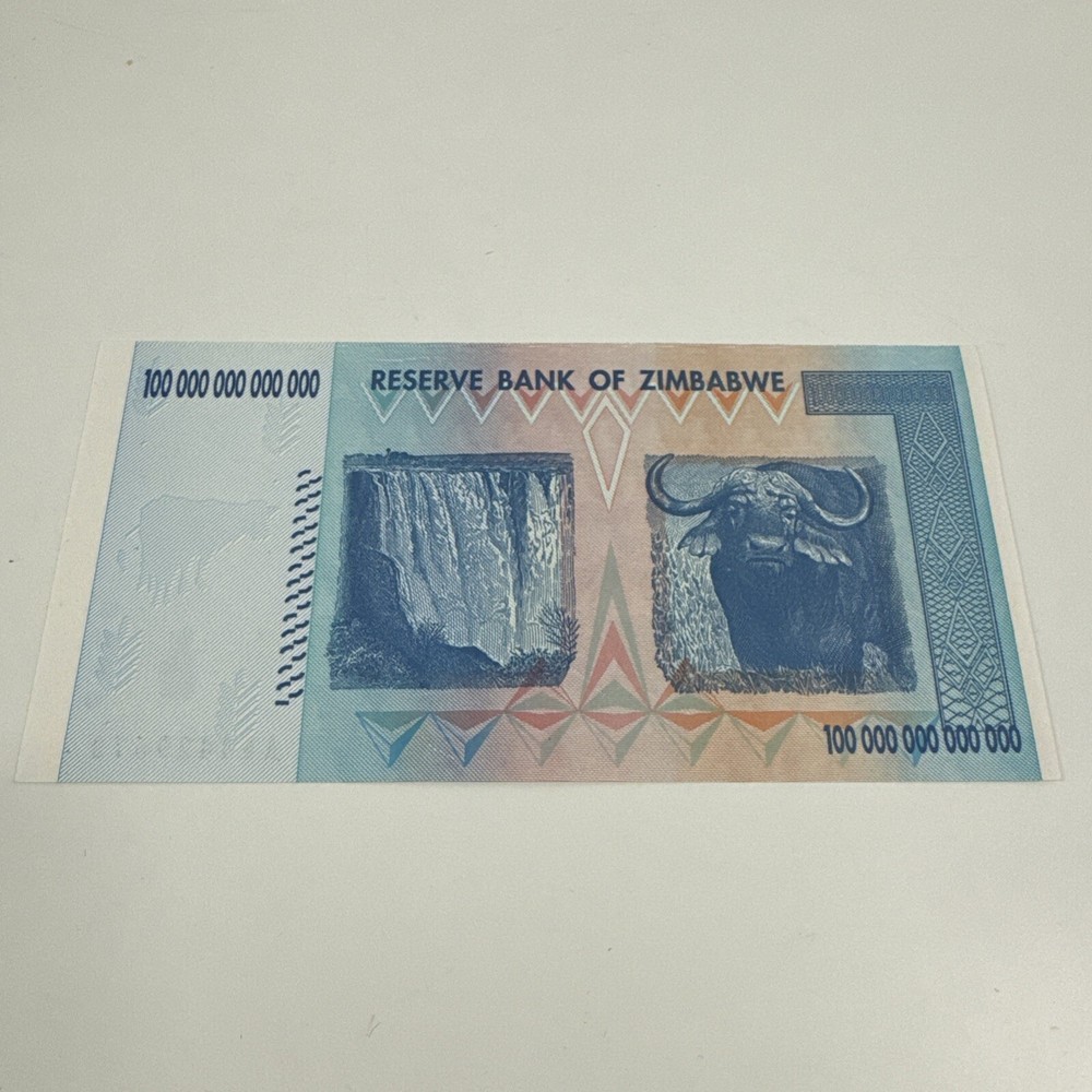 Zimbabwe 100 Trillion Banknote, 2008, Great Condition.