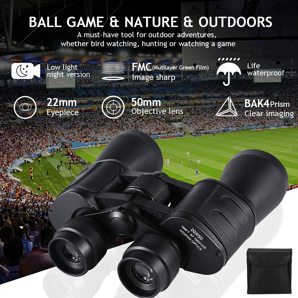180x100 Military Zoom Powerful Binoculars Day/Low Night Hunting Camping Outdoor