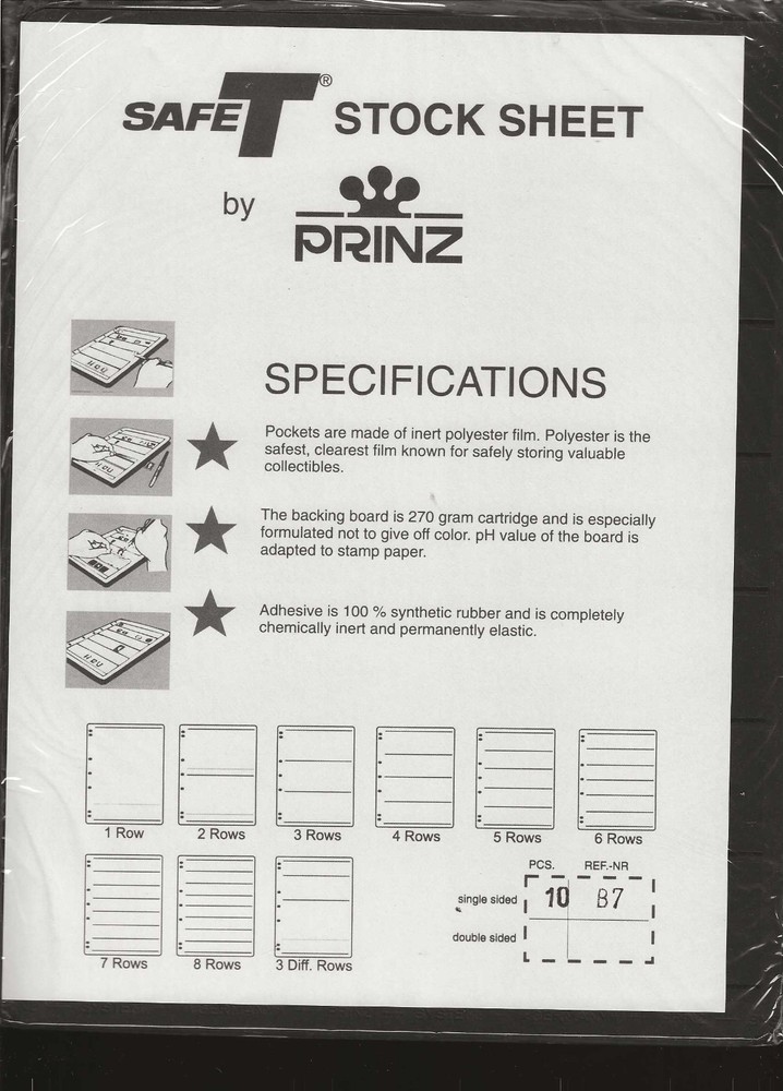 Safe-T Stock Pages - Single Sided - B7