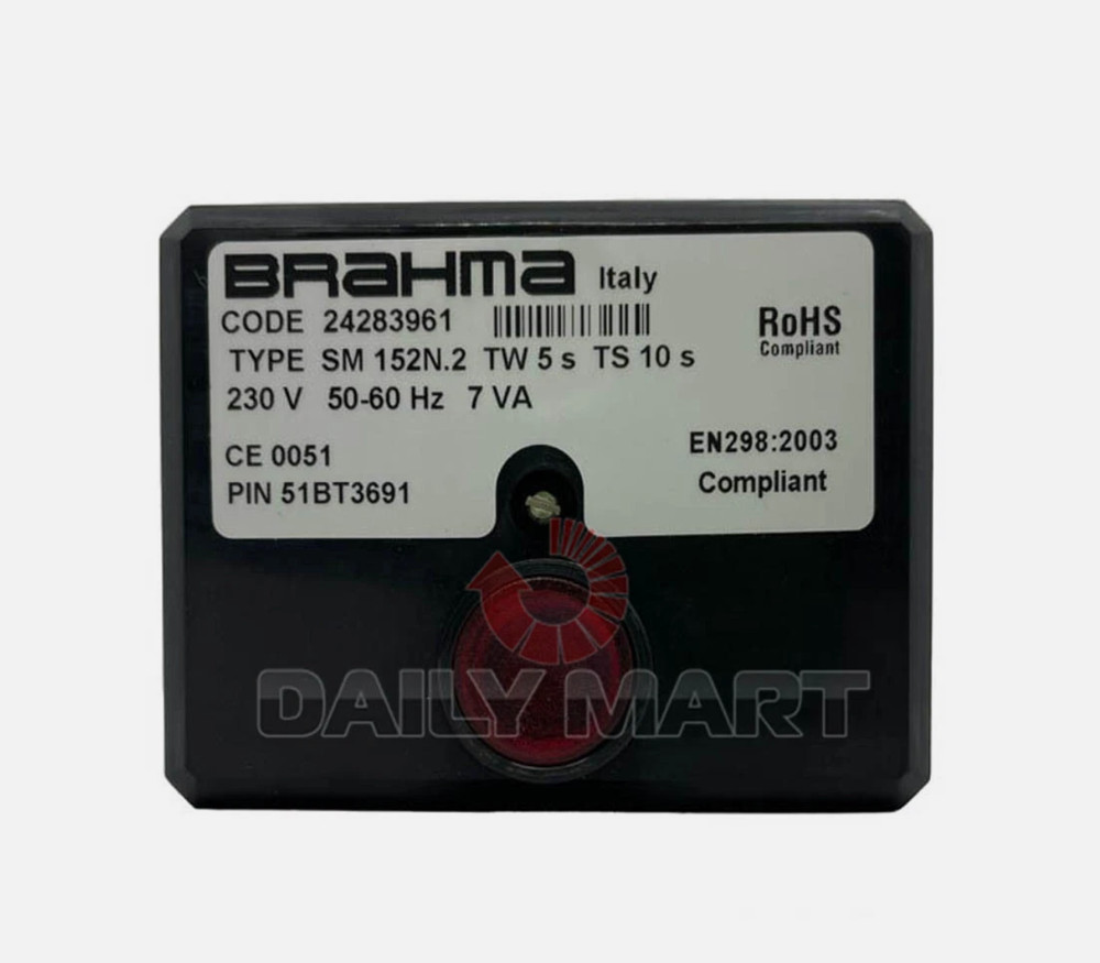 1pcs New BRAHMA CODE 24283963 Control Box for Burner Controller SM152N.2